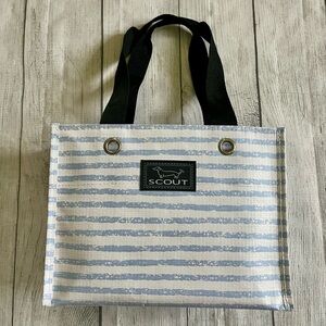Scout Blue and White Striped Carryall
